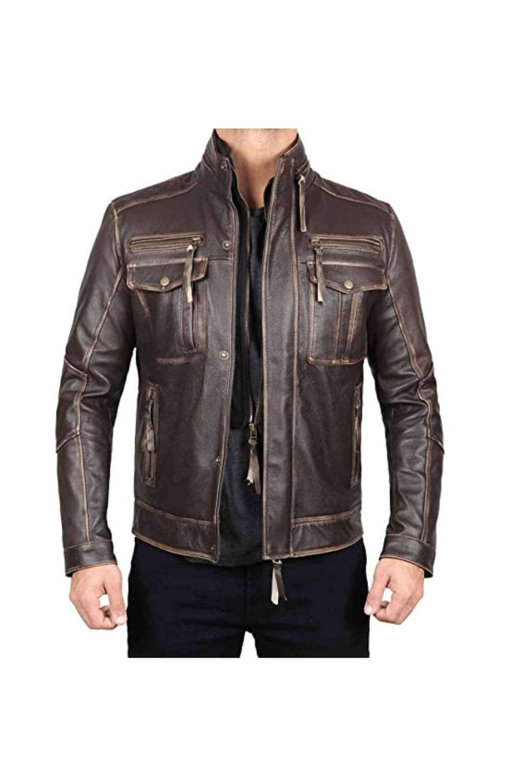 Buy Leather Biker Jackets For Men | Men's Biker Jackets