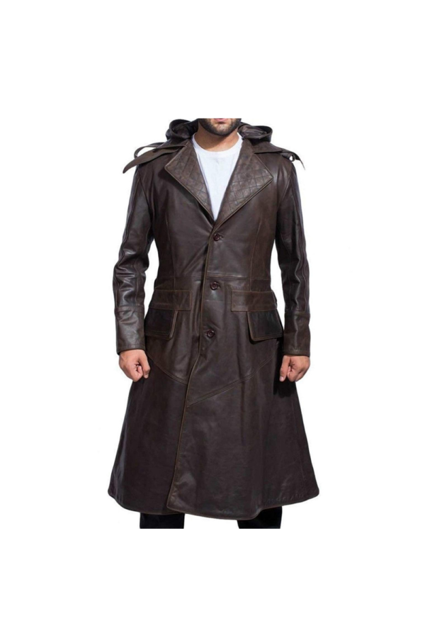 Assassins Creed's Jacob Frye Brown Leather Coat | Throblife