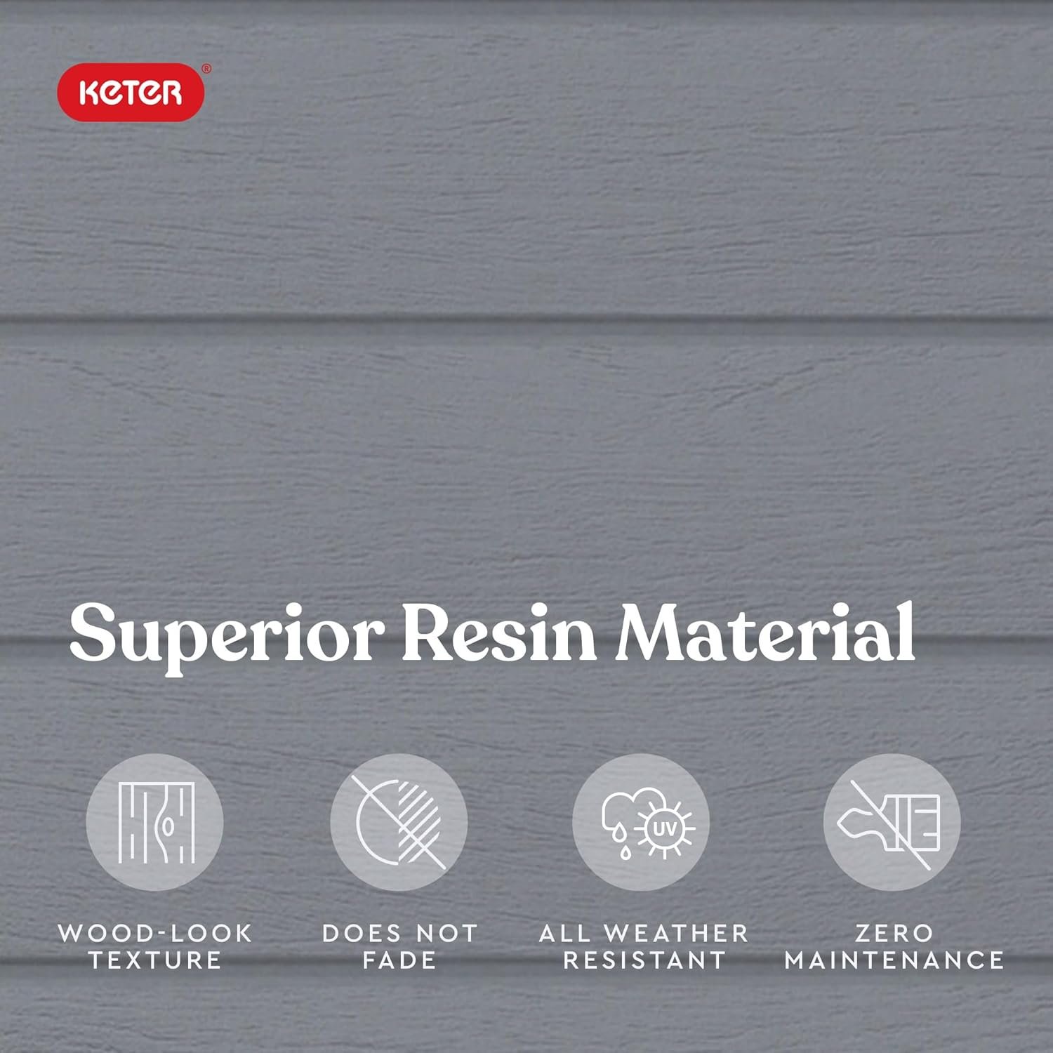 Keter Manor 4x6 Resin Outdoor Storage Shed Kit-Perfect to Store Patio Furniture, Garden Tools Bike Accessories, Beach Chairs and Lawn Mower, Grey & White - Image 7